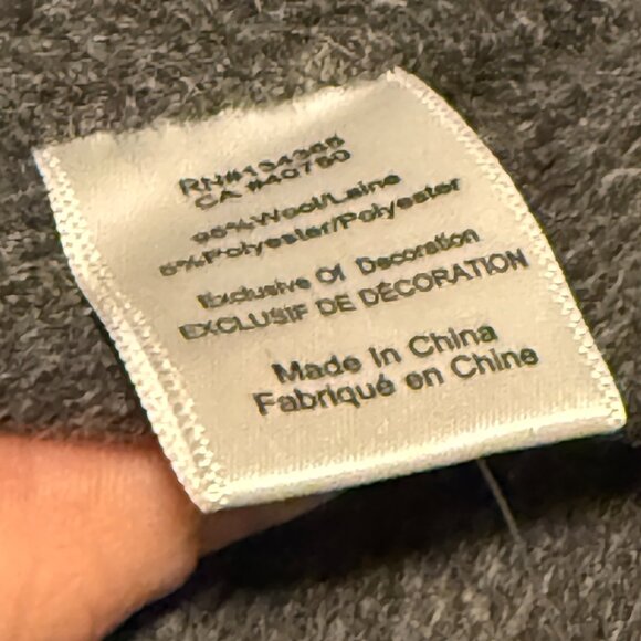 Marla Wynne Wool Blend Embroidery Topper Coat Womens Large Long Sleeve NWOT - Picture 10 of 11